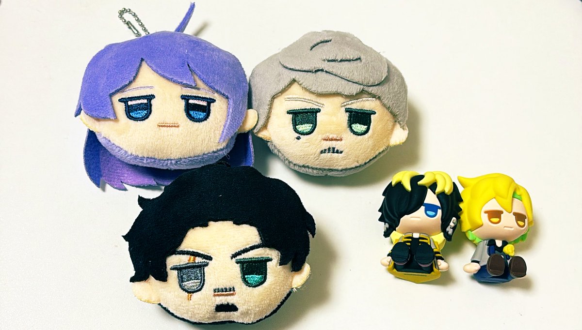 marimo_summer's tweet photo. 【交換、譲渡】ヒプノシスマイク　ヒプマイ　100均　ダイソー
譲)フェイスぬい　寂雷、獄、⭐︎零
ちょこラバ　一二三、十四
求)定価+送料　または　ちょこラバ　乱数、幻太郎、帝統、フェイスぬい　乱数、帝統
ぬい↔︎ちょこラバ可
郵送での対応です。譲渡の際は、⭐︎含む方優先。 https://t.co/GReceaSXVG