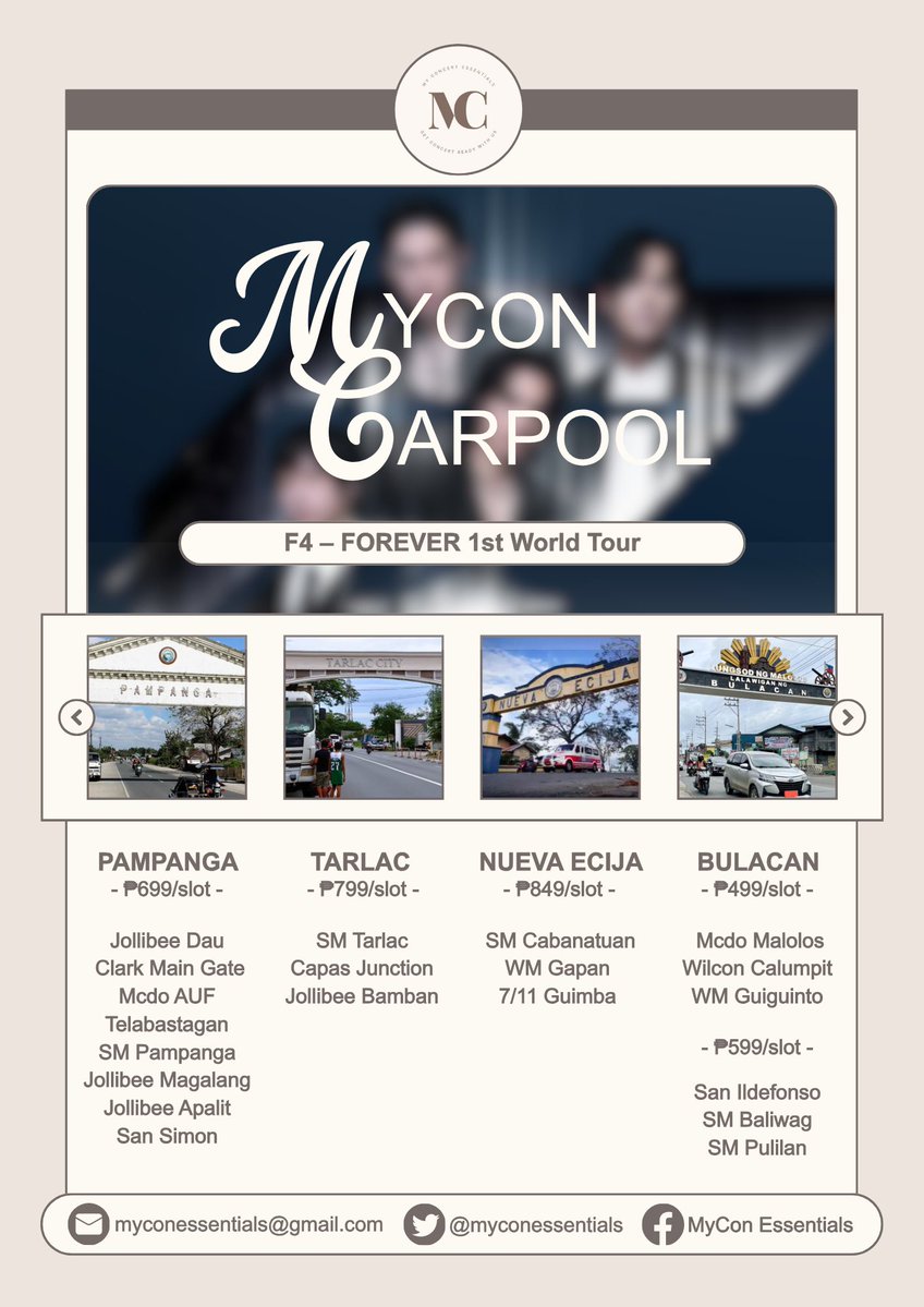 MyCon Essentials | Pampanga Tarlac Bulacan Carpool tweet media