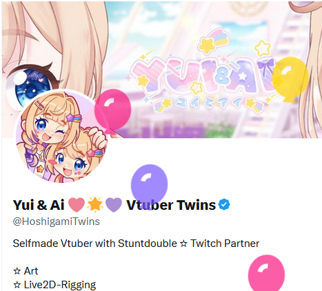Yui & Ai 🩷🌟💜 Vtuber Twins tweet media