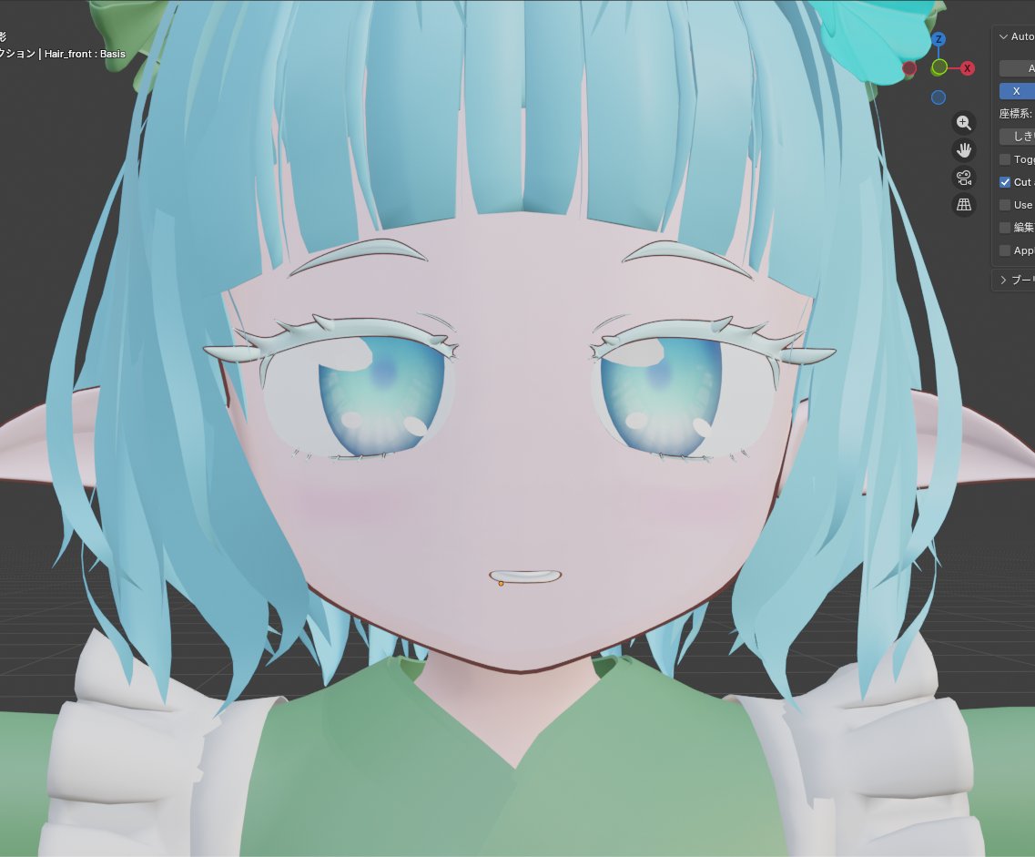 Roku216's tweet photo. UV展開ついでにアウトライン表示するのを試して、どうやってunityにもってくのか数日間悪戦苦闘してた。最初頂点カラー持って行って微妙だったので、考えたらblender側でマスク画像酔読める用にできないかと気が付くまで３日くらいかかった。AI君に聞きながらで色々できるけど遠回り・・・・ https://t.co/vlWQTaQf8o