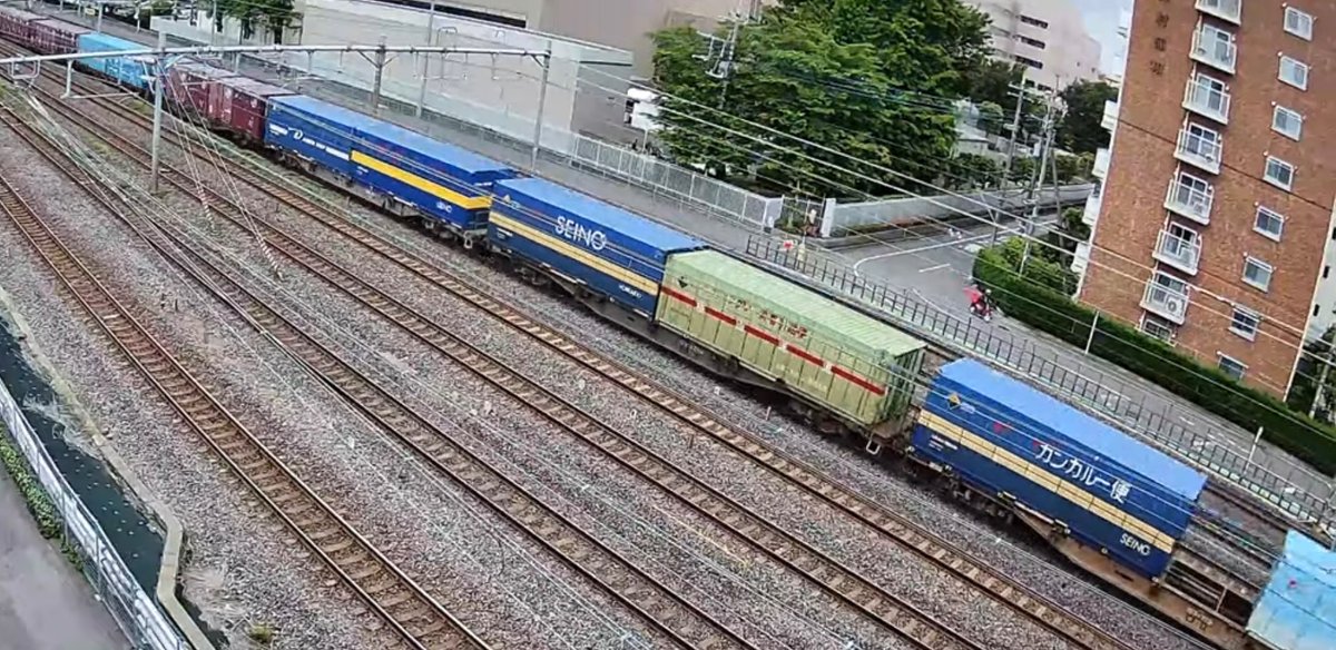 3054レ 14:55与野通過 北海道西濃運輸U54A-38000 ロードリームUV53A