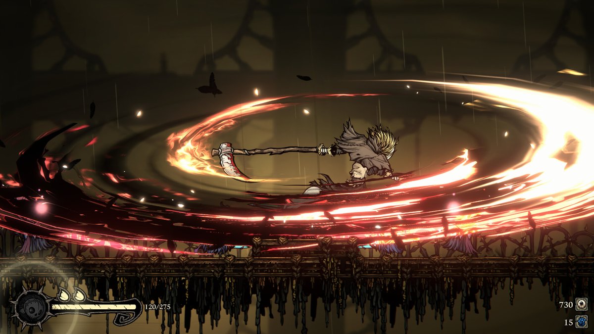gamespark's tweet photo. 「オズの魔法使い」をダークに再解釈したローグヴァニア『The Ashen OZ』が注目集める。歪んだおとぎ話の世界を少女が駆ける【今週のインディー3選】
https://t.co/caYql8KEVr

血に染まった靴を履き、魔女の傘を武器にしたドロシーが陰鬱な世界を切り拓くローグライト×メトロイドヴァニアな作品。 https://t.co/umkT3Qofnk