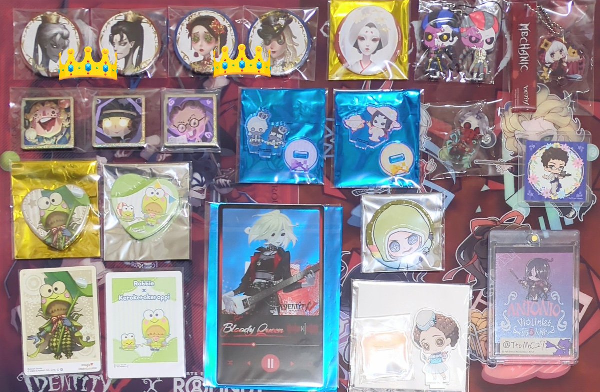 TtoMoC27's tweet photo. 【交換】IdentityV 第五人格

譲）画像1〜4枚目

求）画像5枚目 気象学者/機械技師各1

身内分代理募集となります。
郵送のみ📮
👑は初版(箔押し/ホロなし)
求の💖は比率違い可◎
1点からでもお気軽にお声がけください🙇🏻‍♀️ https://t.co/F7CNkN4Icw