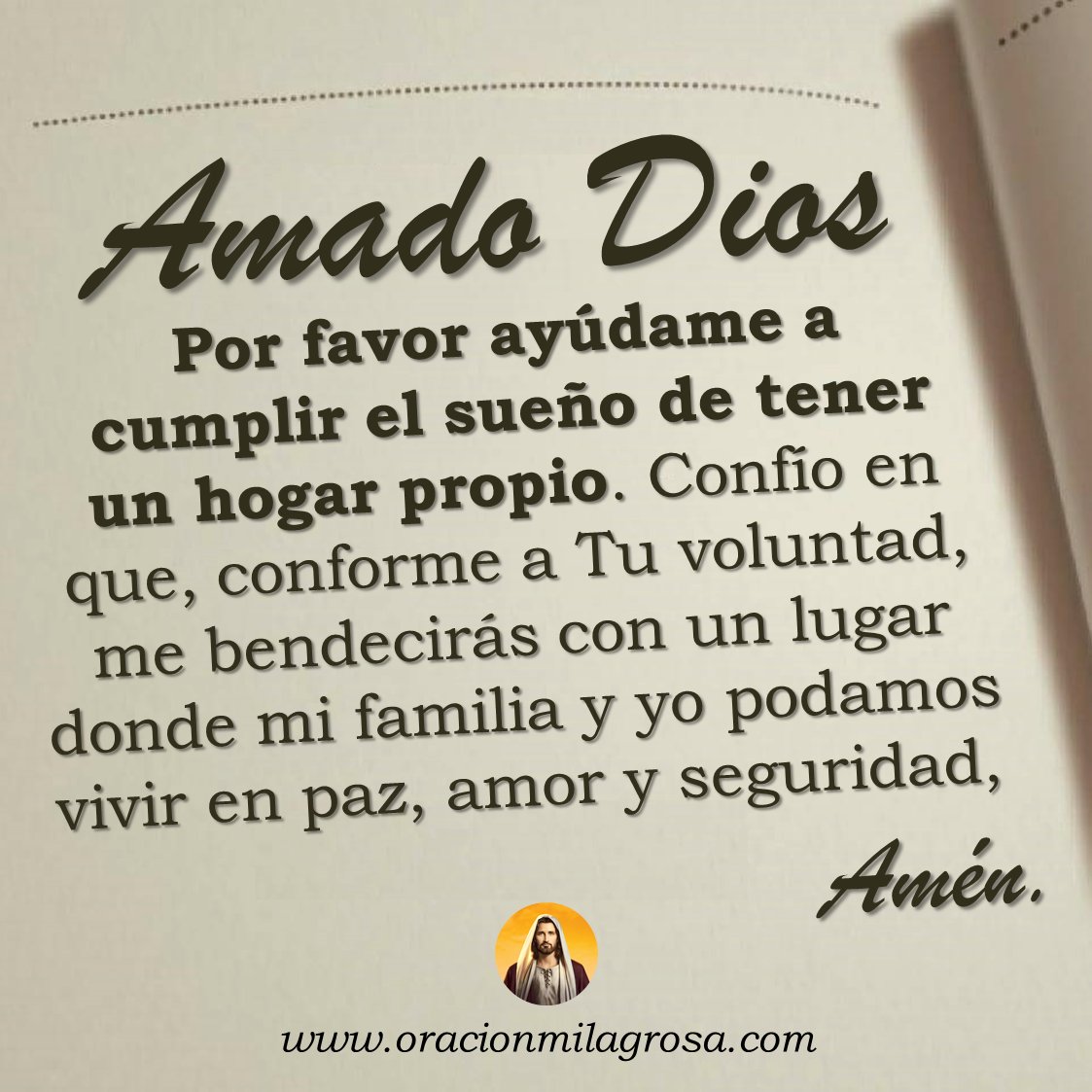 oracion_milagro's tweet photo. ORACIÓN PARA PEDIR A DIOS POR UNA CASA PROPIA: Haz esta oración para dar gracias a DIOS por su bondad y para pídele al Señor que te ayude en el noble propósito de alcanzar una casa propia. Ora con fe, Dios es bueno y Él te ayudará.

Haz esta oración en: https://t.co/k8gFivRRCC ✨
