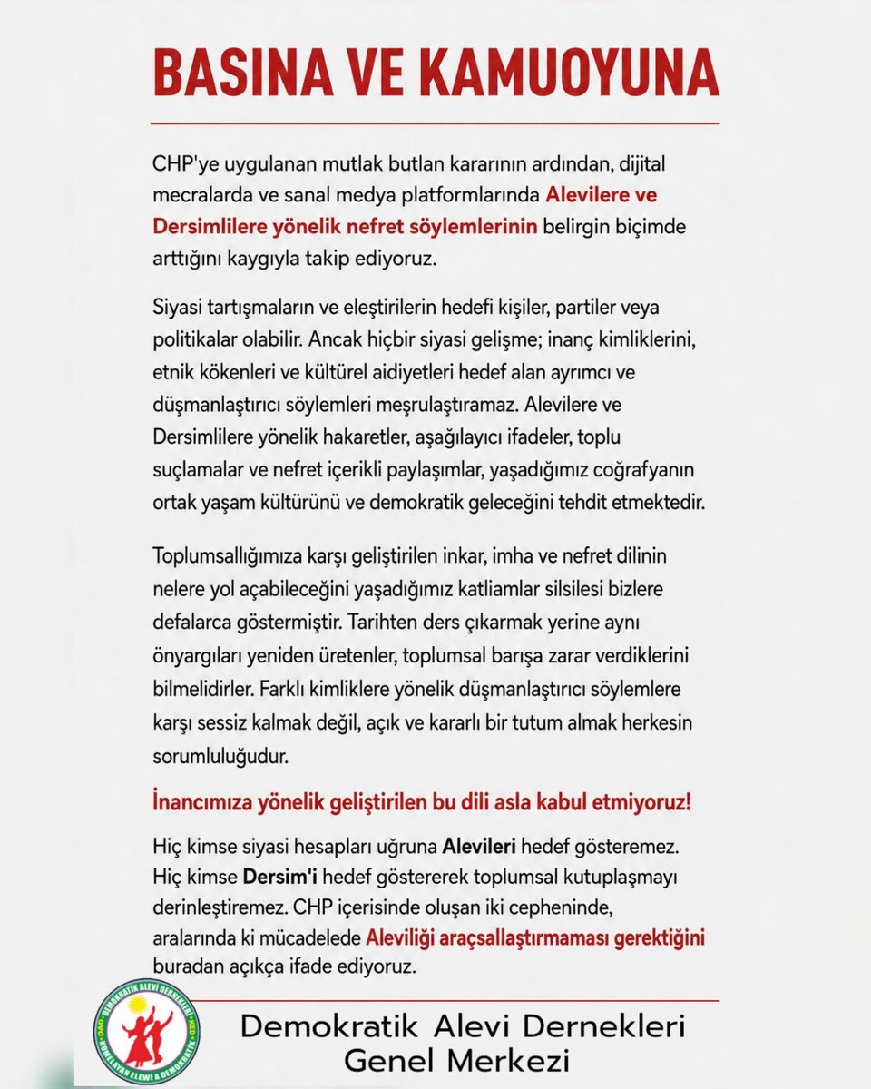alevi_dad's tweet photo. İnancımıza yönelik geliştirilen nefret dilini asla kabul etmiyoruz! https://t.co/AMfg4NluOy