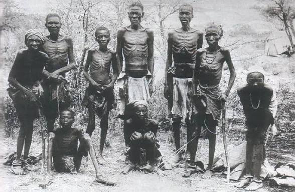 dijoni's tweet photo. Before the Germans holocaust against Jewish people, they also carried out the holocaust against the people of Tanzania and Namibia, 1904 to 1908. The German concentration camps. https://t.co/oZGPSjSqLc