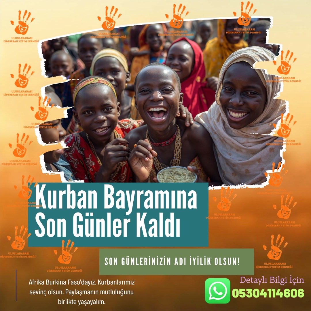 bilalyavas's tweet photo. Dualarınız ve bağışlarınızla Burkina Faso Yetimhanemize gidiyoruz. Dileklerimiz dua olacak. Seni de aramızda görmek istiyoruz. #dideberahyetim #kurban #bayram  #herkes https://t.co/HOlveo4O1R