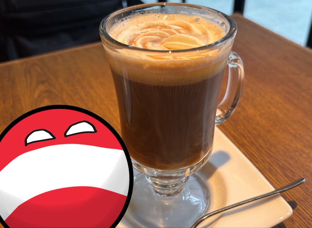 TKGball's tweet photo. マリアテレジアというコーヒーにオレンジリキュールを加えたオーストリアのコーヒーを飲みました🇦🇹
爽やかなオレンジの香りとアルコールが上品に鼻を抜けてコーヒーの苦味が心地よい https://t.co/dzGBtkfe9Z