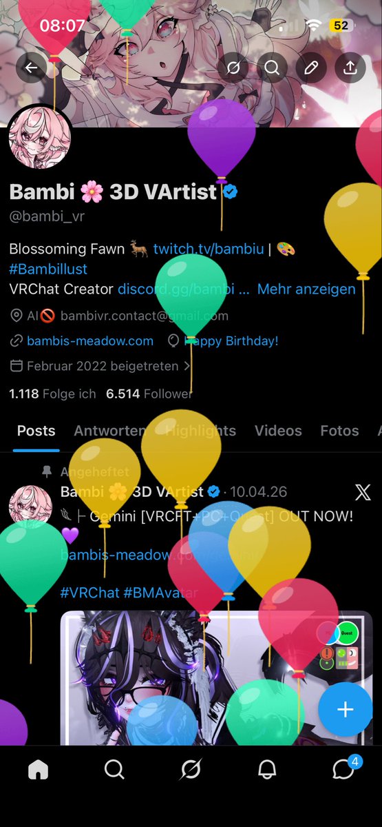 Bambi 🌸 3D VArtist tweet media