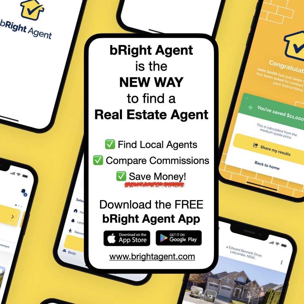 bRightAgent_Aus's tweet photo. Want to find a local real estate agent AND save money??

The bRight Agent App is 100% FREE for sellers to use and is the best way to:
✅ Find Local Agents
✅ Compare Commission Rates
✅ SAVE MONEY!

📲 Android &amp; iOS.

https://t.co/gN1uul4T2o

#property #realestate #bRightAgent https://t.co/Vb9m6ZnDml