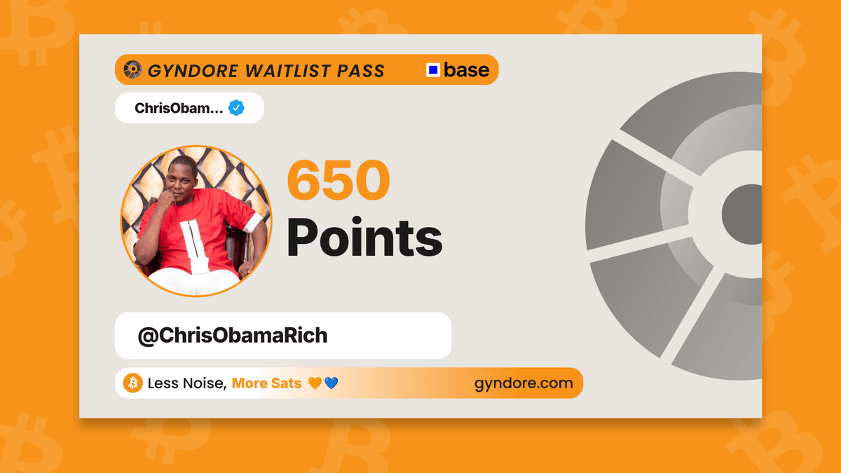 ChrisObamaRich's tweet photo. Secured my spot on the @Gyndore waitlist.

Already stacking. It pays to be early.

Join now &amp; claim your points → https://t.co/XnksGbIJqI https://t.co/IDHRTHEjNf