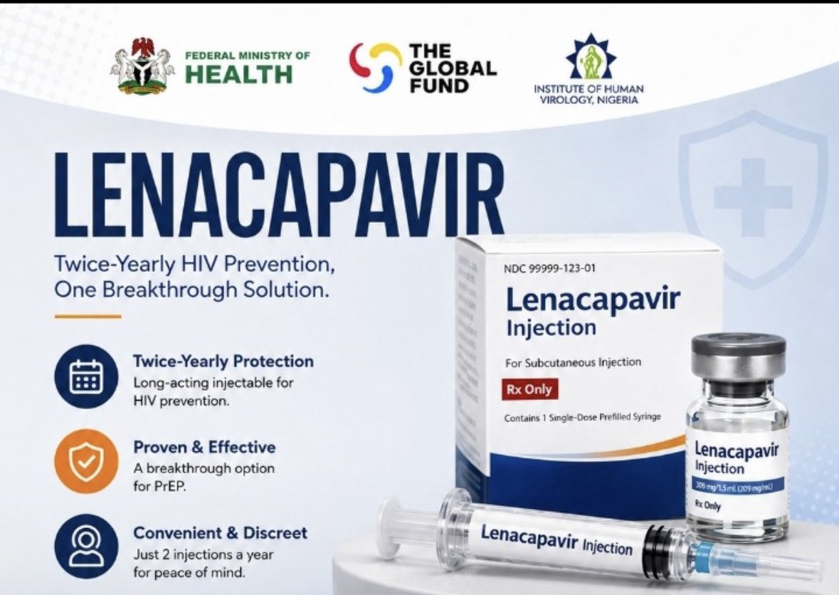 Ronald_Crypts's tweet photo. Lenacapavir is a long-acting antiretroviral drug transforming HIV treatment and prevention. With just a few doses yearly, it improves adherence, reduces daily pill burden, and offers hope for better viral control and quality of life in people living with HIV. https://t.co/vMUdrqzjPO