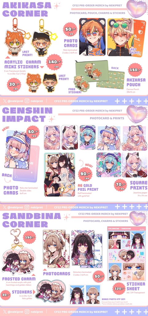 iTAOWshop's tweet photo. 🌷𝓟re-order goods (by Nekipret)

▶รวมส่งกลับ 🛩️
▶รับมัดจำ 50%

🗓️ปิดรับ 30/5 (18:00)
▶มาสเริ่มส่งปลายเดือน7/2026
▶ชำระส่วนที่เหลือตอนของถึงไทย

( สั่งซื้อ DM )

#พรีกู้ดกับต้าว #ตลาดนัดสตาเรล #ตลาดนัดรางดาว #ตลาดนัดเกนชิน #ตลาดนัดโปรเซไก #ตลาดนัดอันสึตะ #ตลาดนัดไอเดน https://t.co/m6YCciJShi