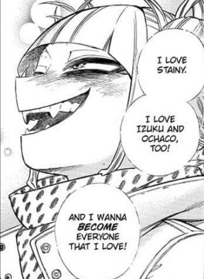 Himikologist's tweet photo. Toga is indeed under the bi umbrella, but she is not queer-coded. She is just canonically queer.  + https://t.co/5X5icdQG1l