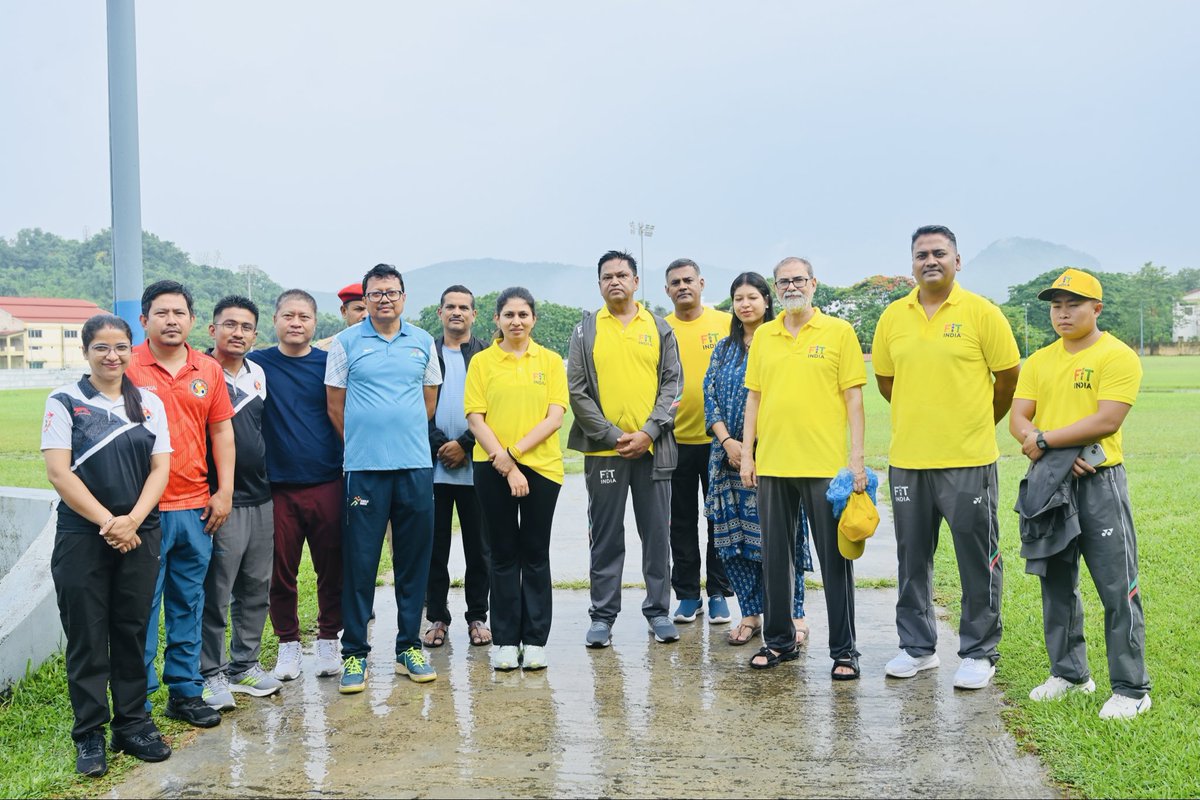 khadseraksha's tweet photo. Proud to join the special CWG 2030 edition of Fit India Sundays on Cycle at IIT Guwahati alongside inspiring athletes, youth, and fitness enthusiasts.

From cycling through the beautiful IIT Guwahati campus to celebrating the spirit of fitness, unity, and sporting ambition, today reflected the energy of a New India moving confidently towards Commonwealth Games 2030.

The enthusiasm of the Northeast, the participation of young citizens despite the rains, and the presence of distinguished athletes like Commonwealth medallists Sushila Devi Likmabam and Jayanta Talukdar made the occasion truly memorable.

Under the visionary leadership of Hon’ble Prime Minister Shri Narendra Modi ji, the Fit India Movement continues to transform fitness into a nationwide people’s movement while strengthening India’s sporting culture from the grassroots.

As Bharat prepares to host the historic Centenary Commonwealth Games in Ahmedabad in 2030, initiatives like these are building not just fitness, but belief, participation, and national pride. 🇮🇳🚴‍♀️

#FitIndia #SundaysOnCycle #CWG2030 #FitIndiaMovement #KheloIndia #ViksitBharat