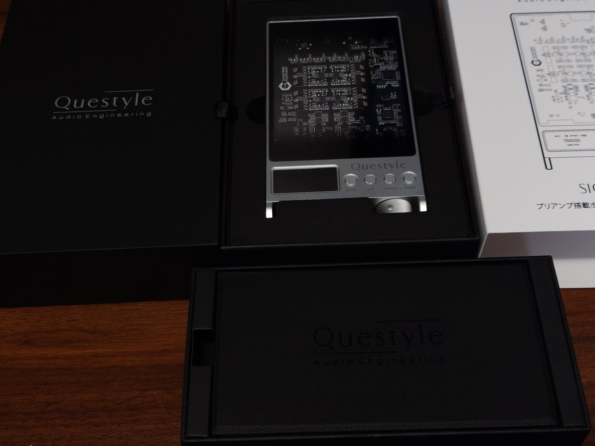 uyatame's tweet photo. 来たぁ！！

MNG 
Questyle SIGMA Pro✨️

早速全面防護しました笑 https://t.co/guTJzNsxYt