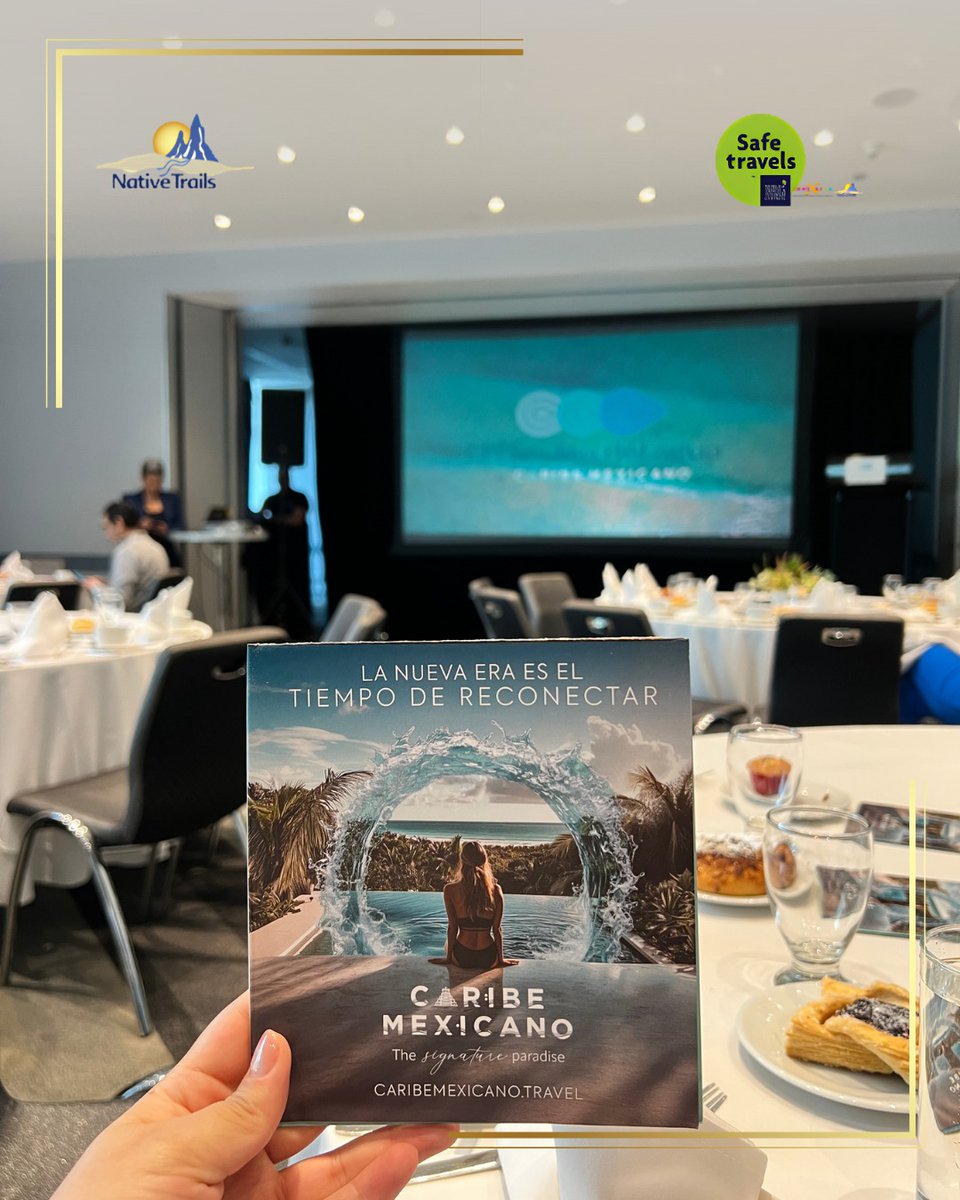 MexicoNative's tweet photo. At the QRoo Tourism Board breakfast in W Polanco, “El Camino del Agua” and “Rutas del Sur” were launched. Native Trails remains committed to professional excellence for our clients.  
📷 Birgit Grund https://t.co/0oClCAdY3r