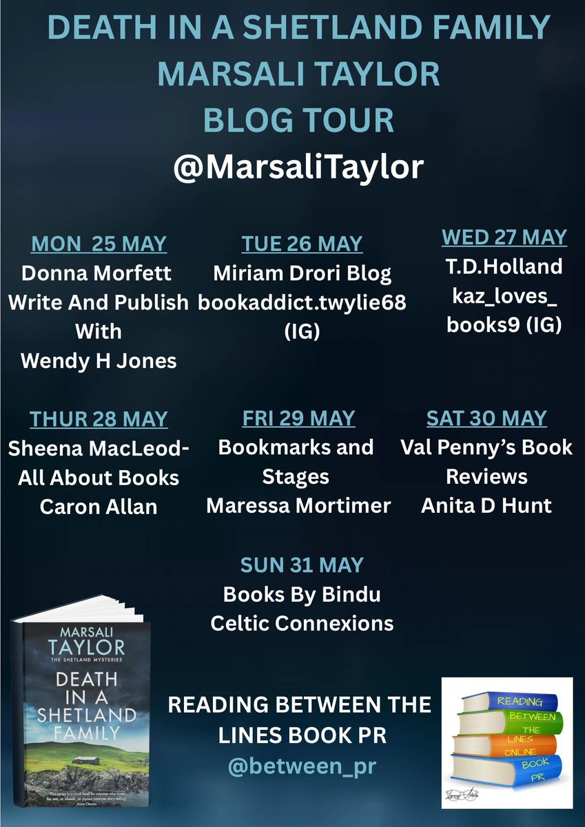 between_pr's tweet photo. Starting tomorrow it’s the Book Blog Tour for Death in a Shetland Family By Marsali Taylor https://t.co/7Uc1oMz7x9