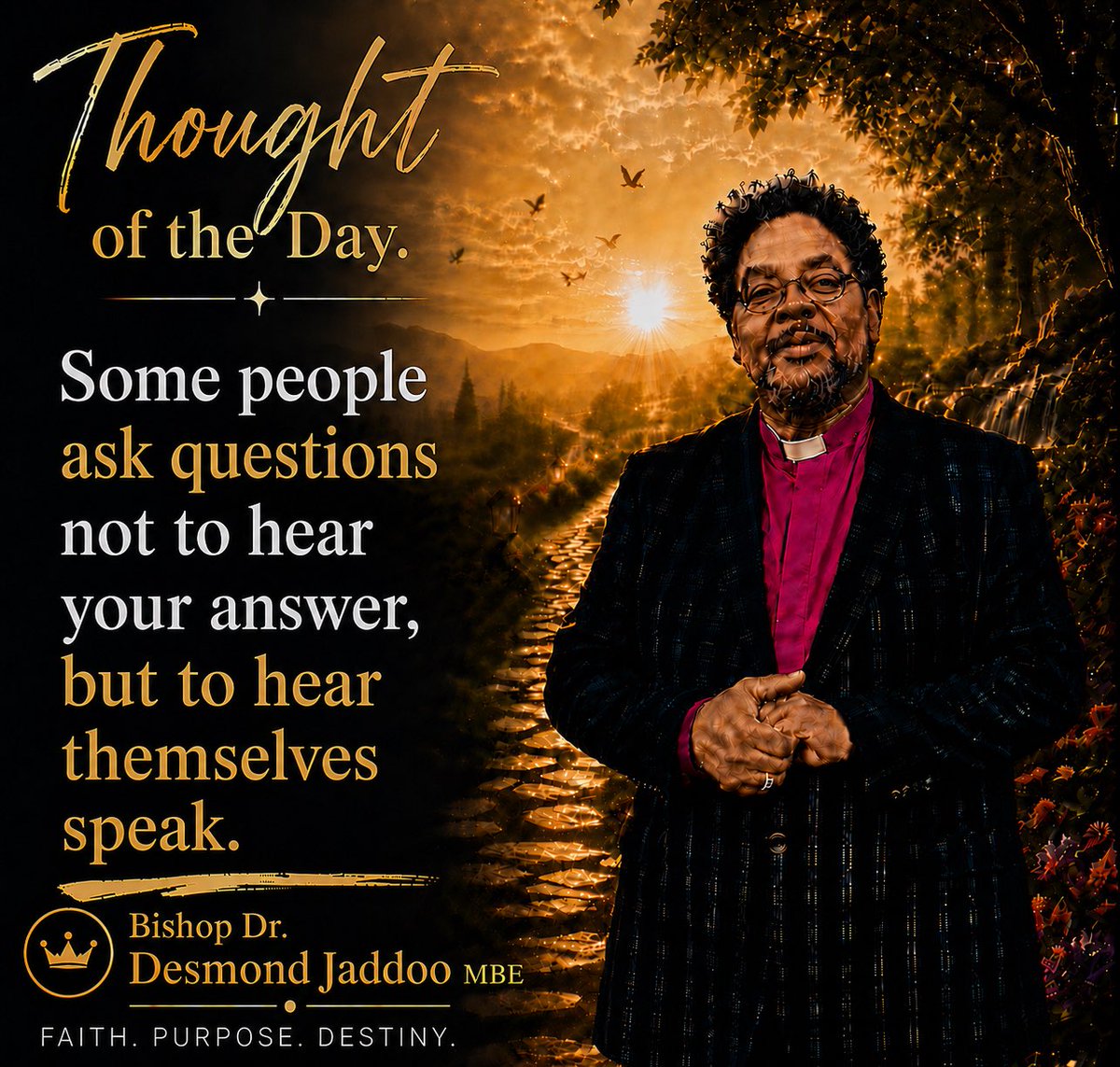 Bishop Dr. DESMOND JADDOO MBE tweet media