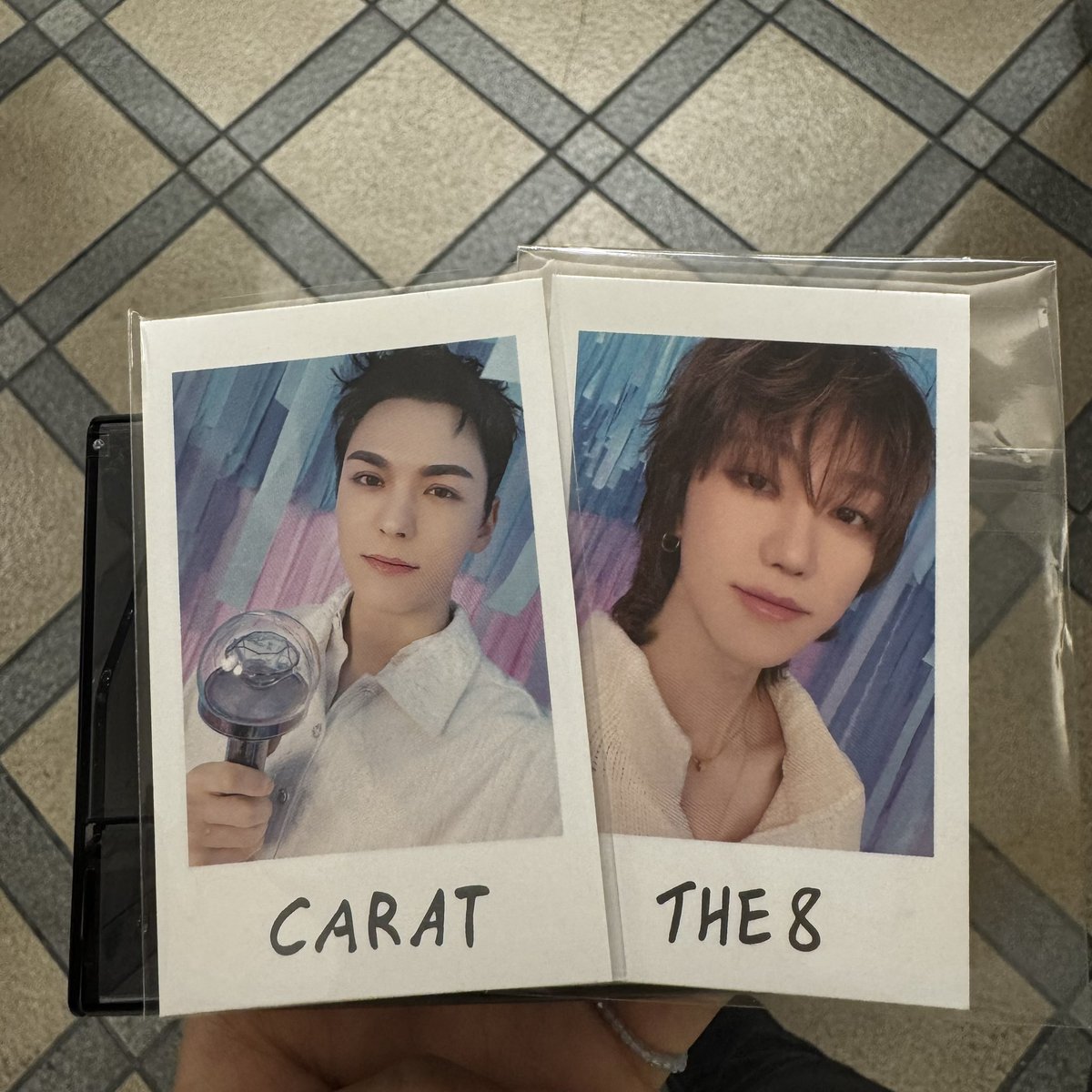 mi__m8_'s tweet photo. SEVENTEEN YAKUSOKU ペンミ トレカ セルカ インスタントフォト セブチ 交換 

譲
ミンギュ(名前、Carat)
バーノン(Carat)
THE8 ミンハオ(名前)

求
ジョシュア (Carat)
THE8 (Carat)

本日京セラにて手渡し交換のみ可
お気軽にお声がけください🙇🏻‍♀️ https://t.co/XcvCRXpUZb