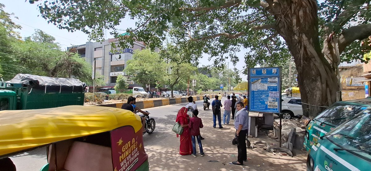 rahulatiitd's tweet photo. Bus stop with a Peepal tree as the only infrstructure https://t.co/B5p3rxpaqG