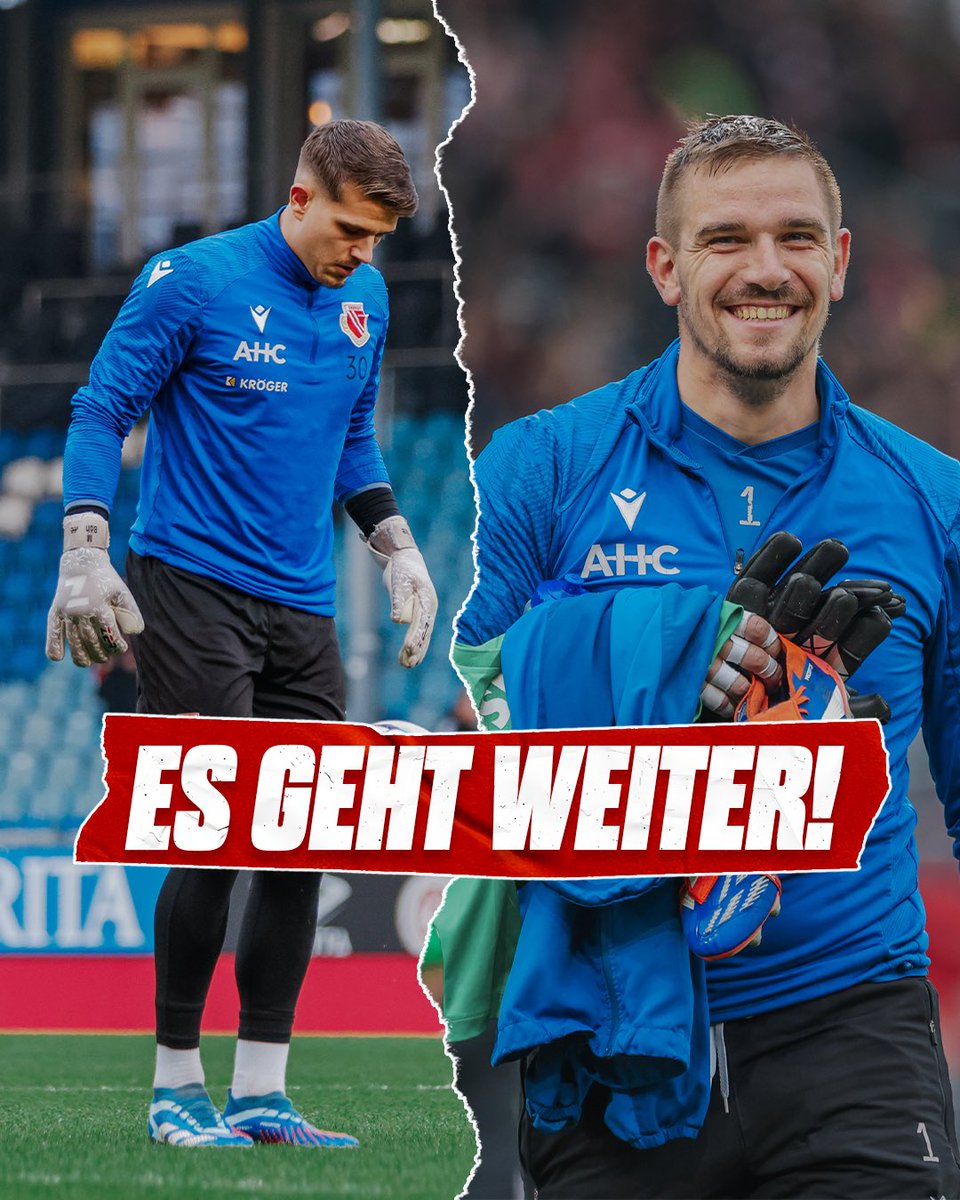 Nur_Energie's tweet photo. Der Abgang von Stammtorhüter Marius Funk wird nicht die einzige Veränderung im Torhüterteam bleiben, denn Alexander Sebald macht als Keeper Schluss. Er wird ab der neuen Saison Torwarttrainer. Unterdessen hat Max Böhnke seinen Vertrag verlängert. 💪🏻

#WIR #NurEnergie https://t.co/LYu0a2hC9P