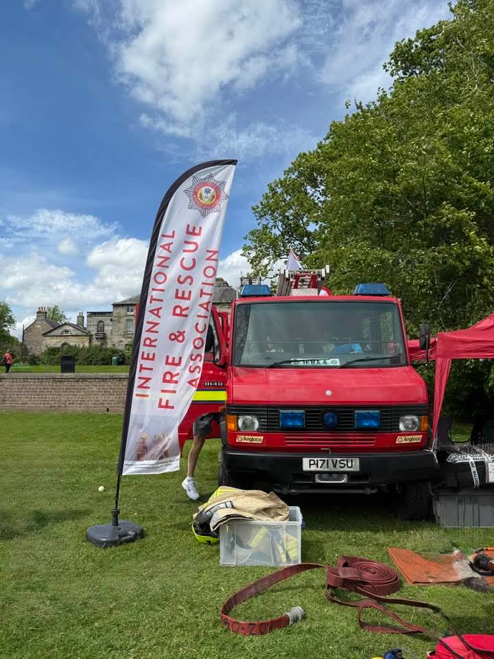 IFRAScotland's tweet photo. Our fundraising team were out at Dunikier Park Kirkcakdy this weekend, raising funds to allow us to continue helping firefighters worldwide. #charity #fire https://t.co/EjUimmVXgc