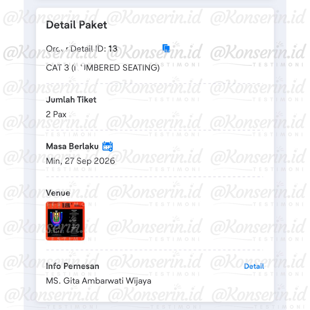 Konserin Id | JASTIP ALL CONCERT tweet media