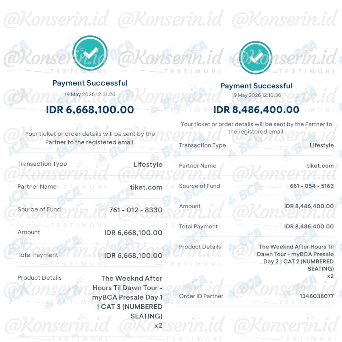 Konserin Id | JASTIP ALL CONCERT tweet media