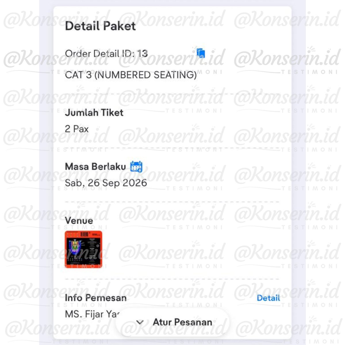 Konserin Id | JASTIP ALL CONCERT tweet media