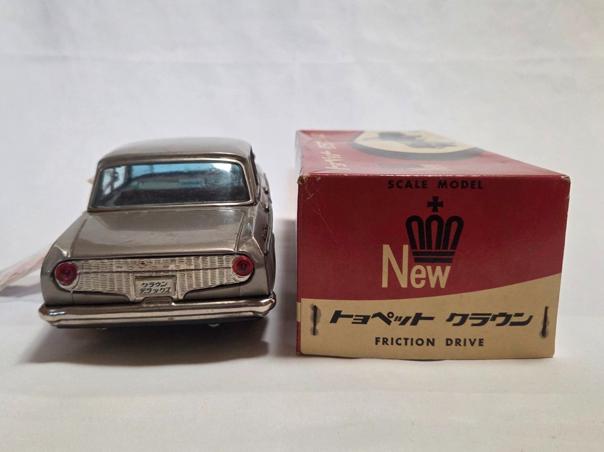 ①バンダイ ブリキ 車 1963年(昭和38年) トヨペット クラウン