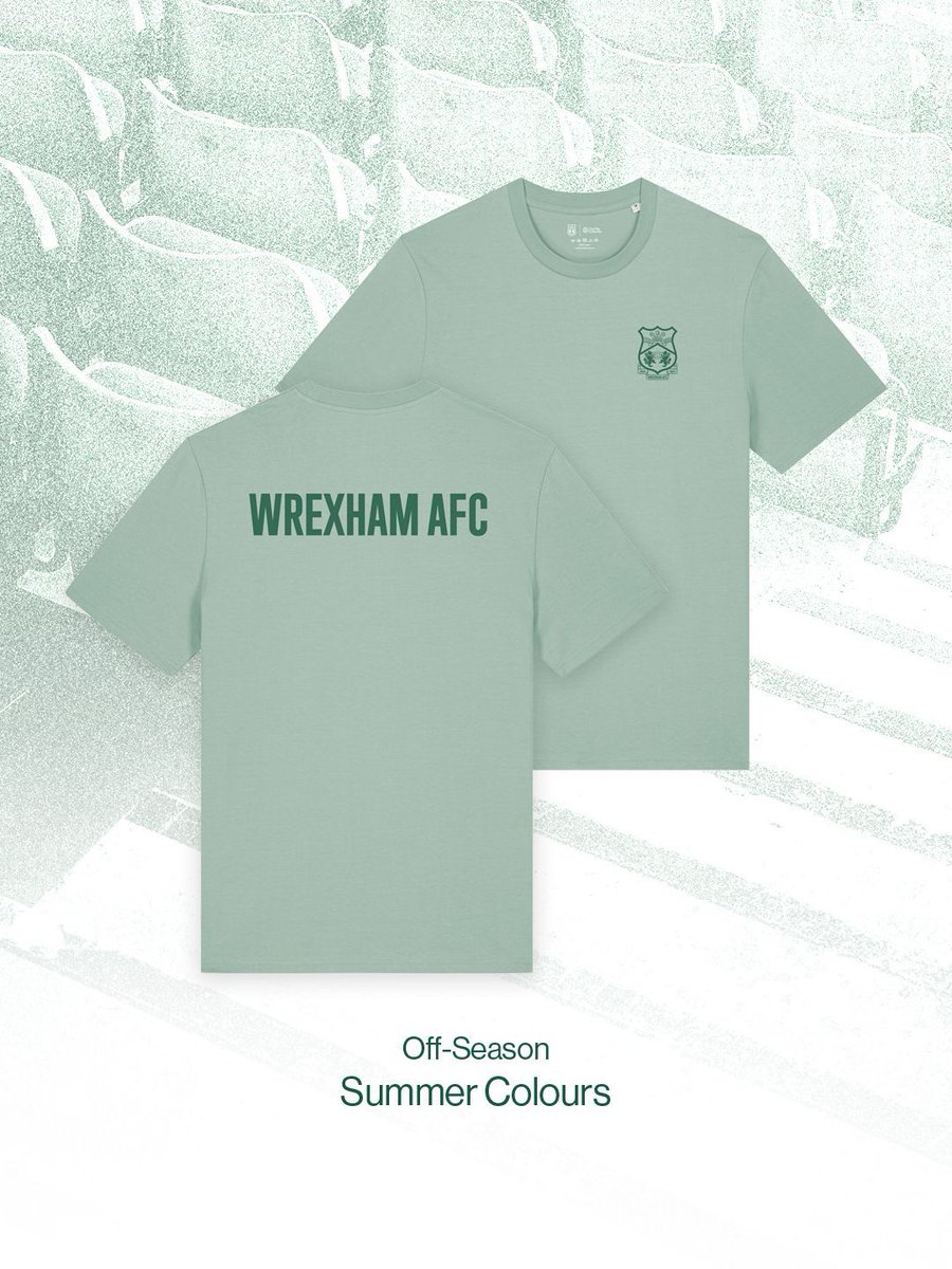 cae_ras_col's tweet photo. Off-Season. Summer Colours.

Softer tones for the warmer months.
Four new shades. Available now from the Cae Ras Collective.

Link in bio.

Original images by Bryn's Barn - diolch!

#WrexhamAFC #WxmAFC #Wrexham #WelcomeToWrexham #WrexhamFX #UpTheTown #OneClubOneTown #CaeRasCollective #OffSeason #SummerColours #NorthWales #RacecourseGround