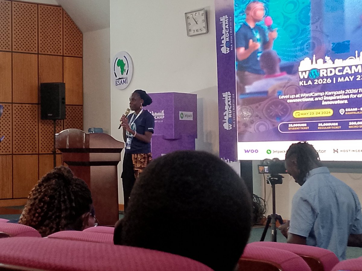 TalungaPrim's tweet photo. As Shareability Uganda and EduTechTeachers we thank God for yesterday's session and really appreciate the WordPress community  for the great job done @WCKLA2026 All day 1 speakers were really wonderful and did us good. https://t.co/cesTm8j17k