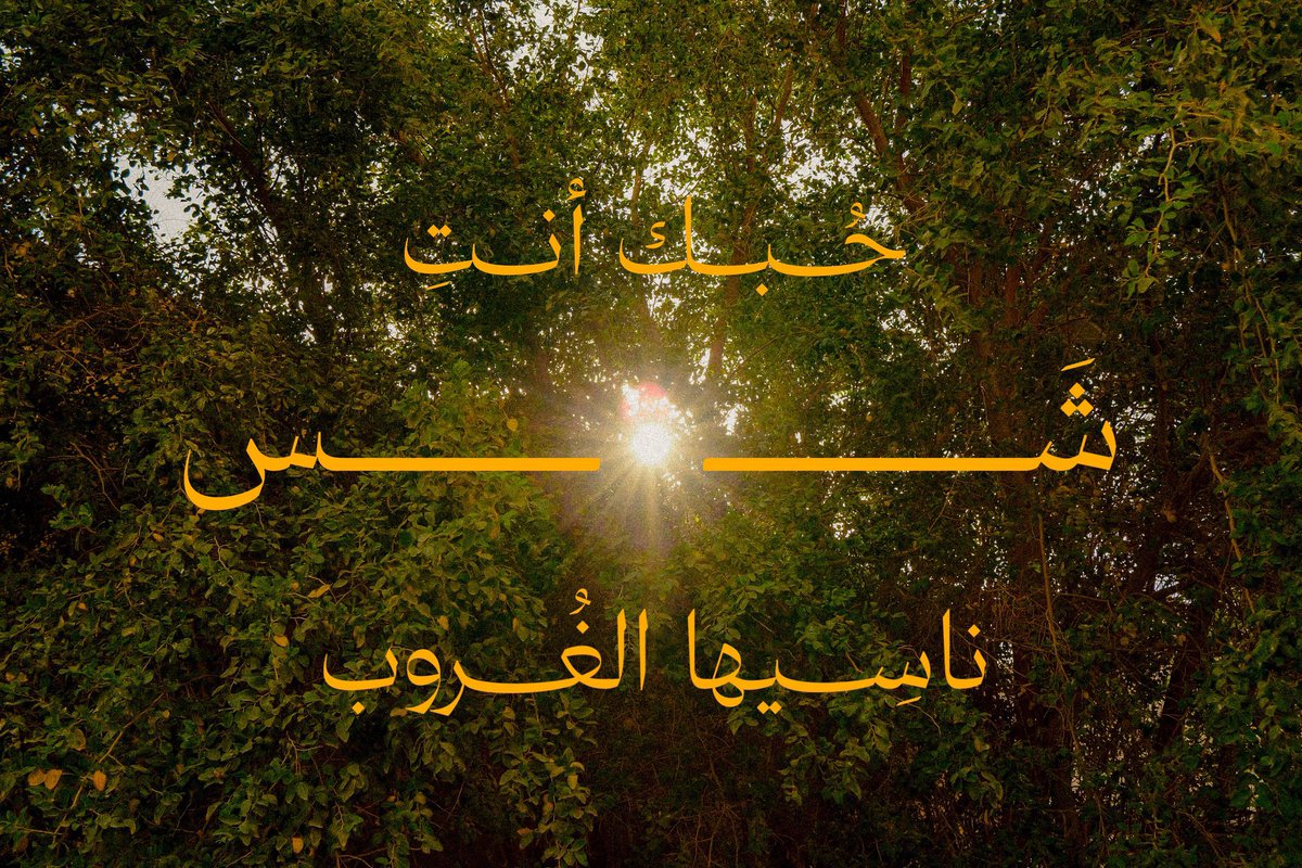 mie9n's tweet photo. « حُبك أنتِ
شَــــ☀️ـــس
ناسِيها الغُروب » https://t.co/jjGZPCkhm9