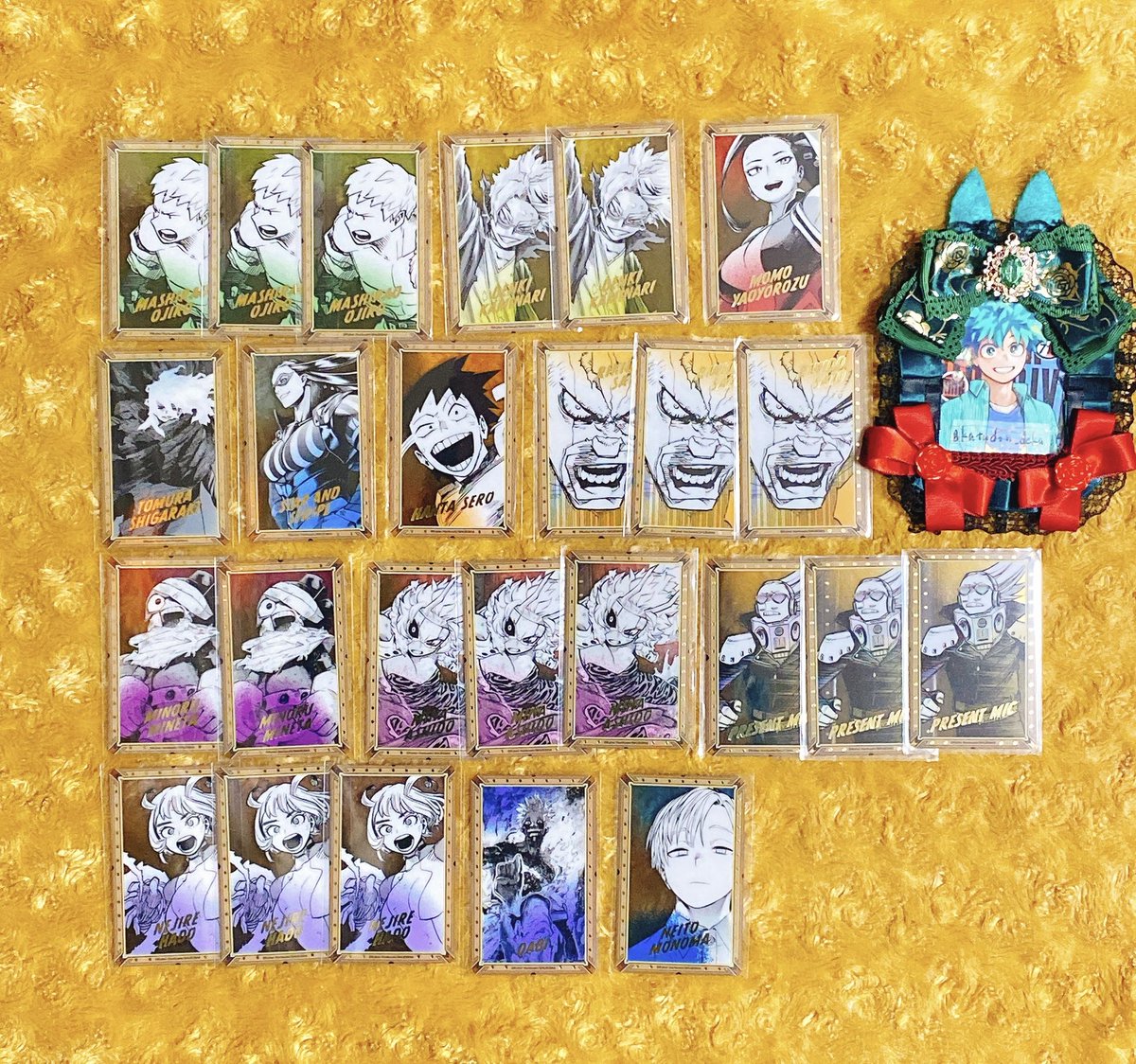 katudon_deku's tweet photo. 【交換】僕のヒーローアカデミア ヒロアカ メモリアルクリアカードコレクション メモリアルクリアカード 原画展

譲:画像1～4 

求:画像5 メモリアルクリアカード 人だよ緑谷出久くん

画像1、画像2の～3段目までは比率違い可能です◎
お声掛けの程よろしくお願い致します🙇‍♀️ https://t.co/tA7z33080X