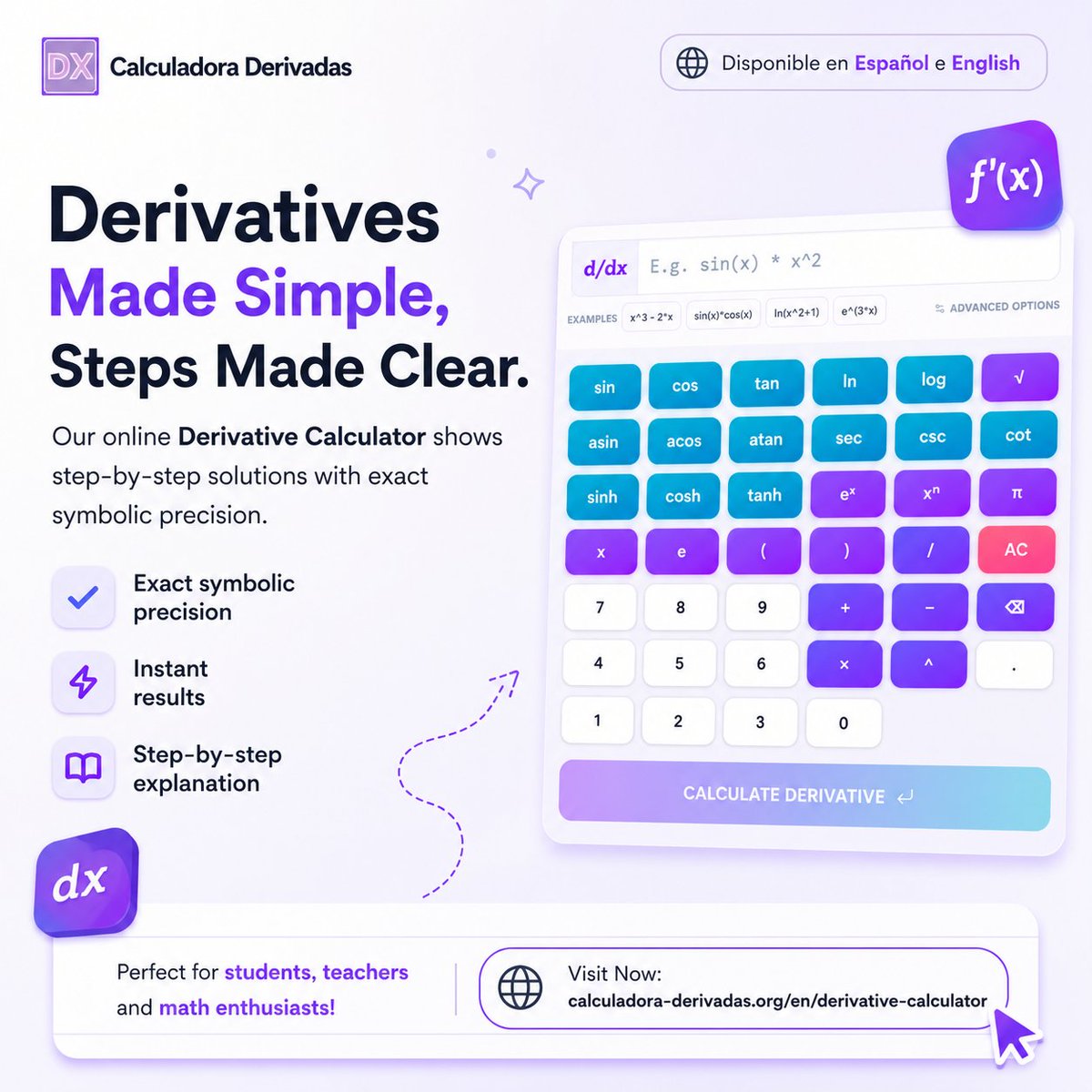 Derivative Solver Muhammad (@derivadas_dx) / Posts / X