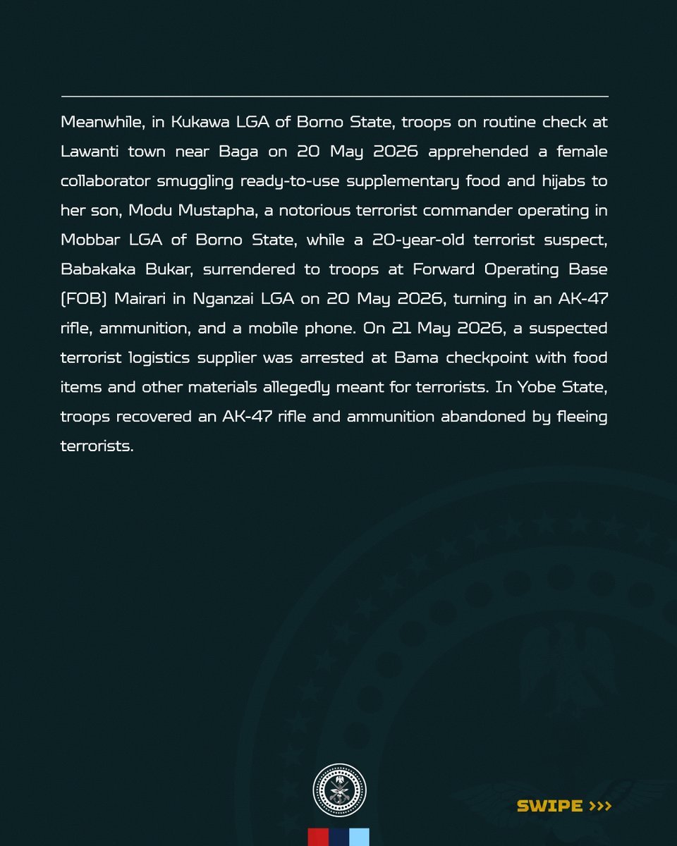 DEFENCE HQ NIGERIA tweet media