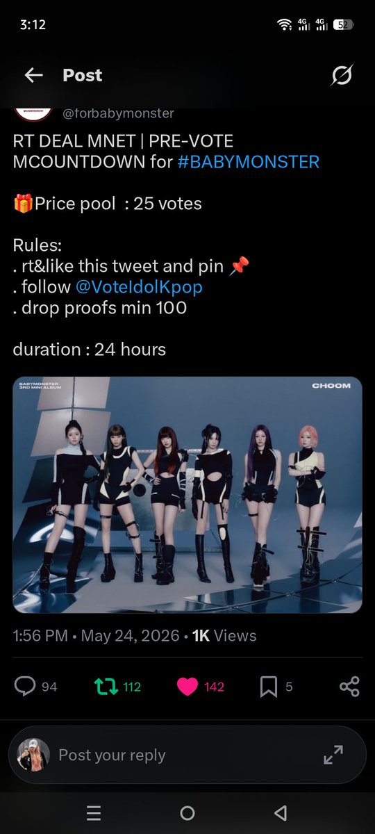 WorldwideBaemon's tweet photo. @forbabymonster @VoteIdolKpop #BABYMONSTER https://t.co/unWTOY1emO