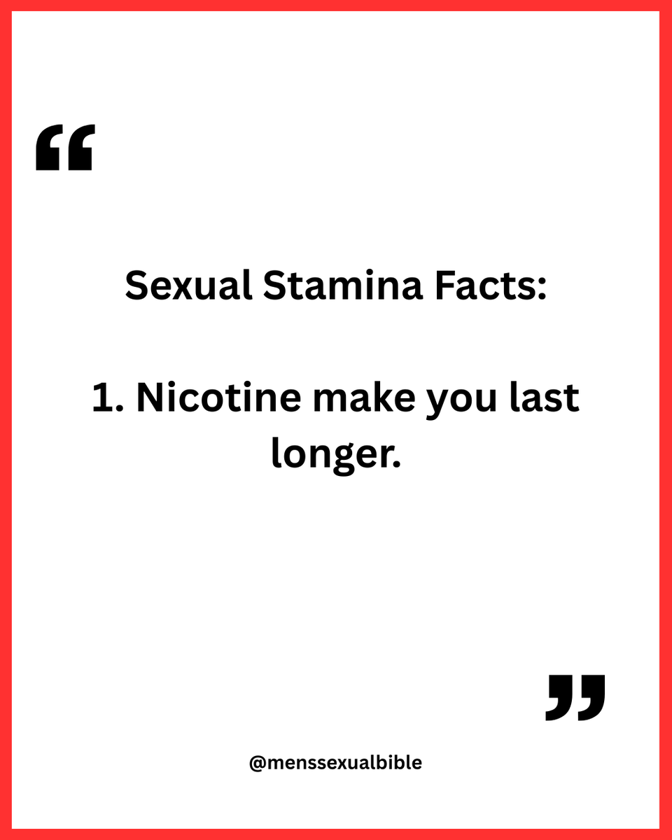 MensSexualBible's tweet photo. Sexual Stamina Facts:

- Thread - https://t.co/Zgv6jXyLF1