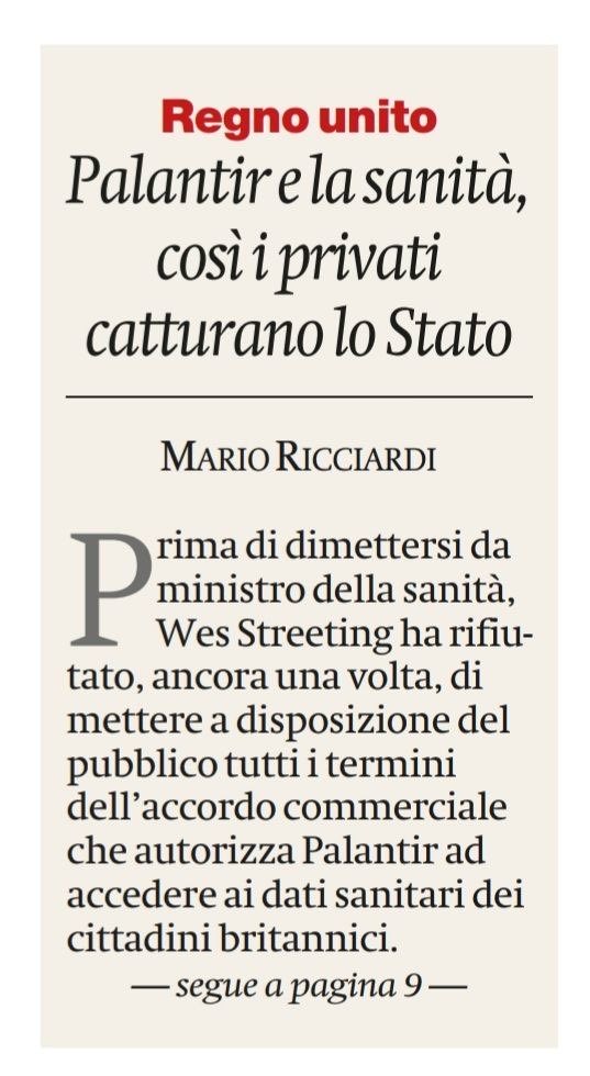 marioricciard18's tweet photo. Oggi su @ilmanifesto. https://t.co/9B7iIWgIxJ