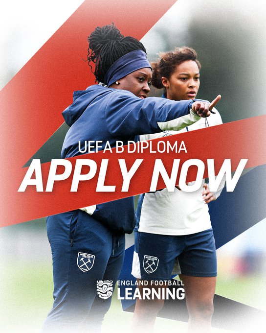 SHCFA's tweet photo. Time is running out to apply for the UEFA B Diploma course 🎓

Ready to take the next step in your coaching journey?

Develop your knowledge, elevate your practice and better support your players on and off the pitch.

Apply before 31st May 👇
https://t.co/QCs1Y2FsVq https://t.co/0cQmSYLIHL