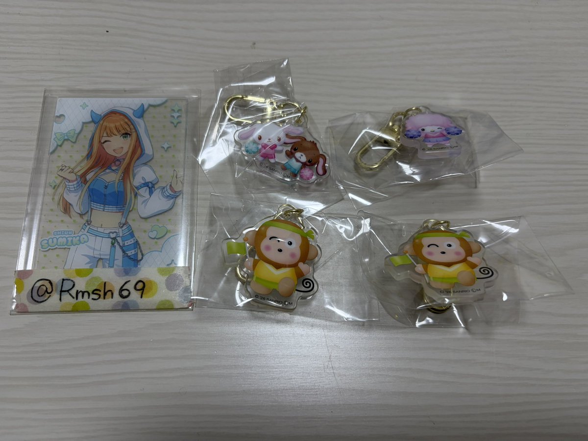 Rmsh69's tweet photo. 【交換】サンリオキャラクターズ　アクリルチャームA

譲：おさるのもんきち、シュガーバニーズ、マイスウィートピアノ

求：ポムポムプリンor定価

郵送希望、検索からもお気軽にお声掛けください。 https://t.co/zr4SASGMXV