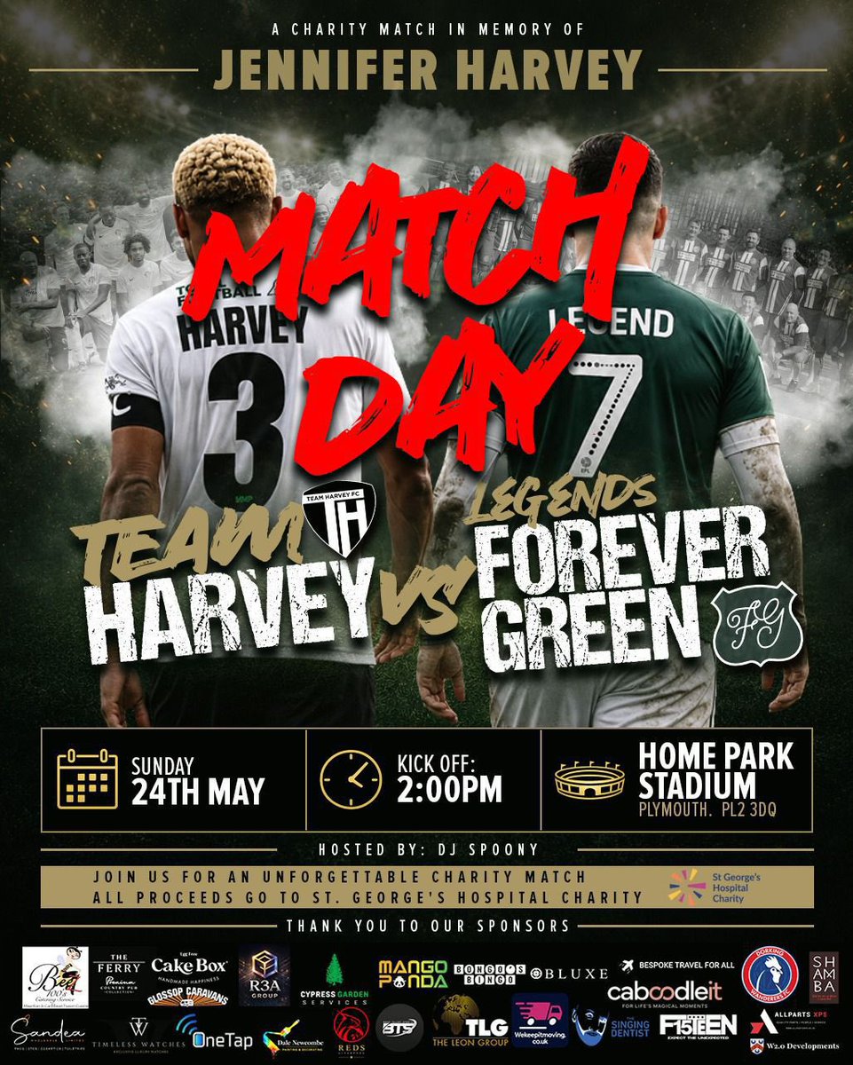 Bruntyy's tweet photo. Looking forward to it! ⚽️
Team Harvey vs @Argyle 

@GivingtoGeorges 👏🏻 https://t.co/eB0lKjF8dA