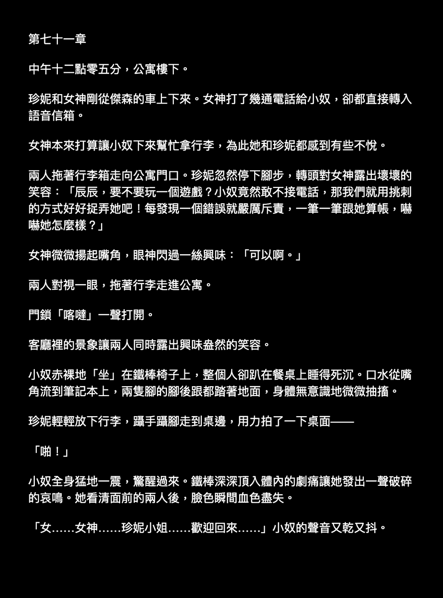 女神與小奴(長篇女女主奴小說) tweet media