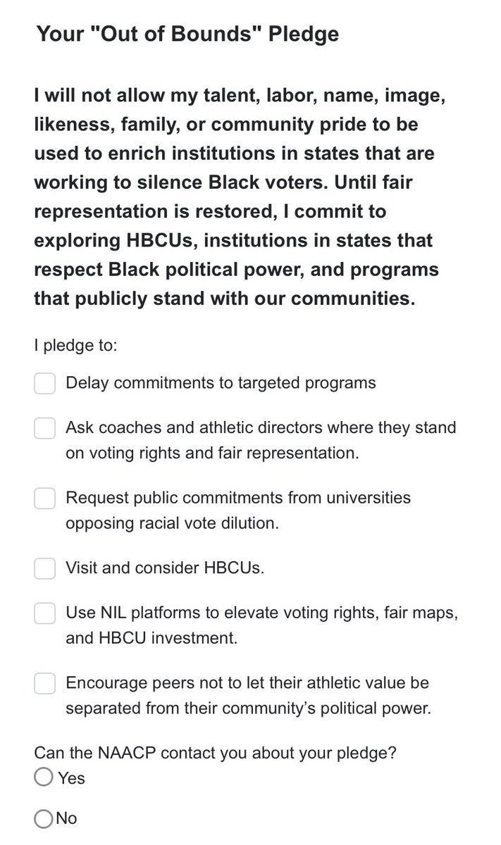 Black_Action's tweet photo. “Your ‘Out of Bounds’ Pledge”
https://t.co/vNL01NmayR https://t.co/uswiR5uW3c