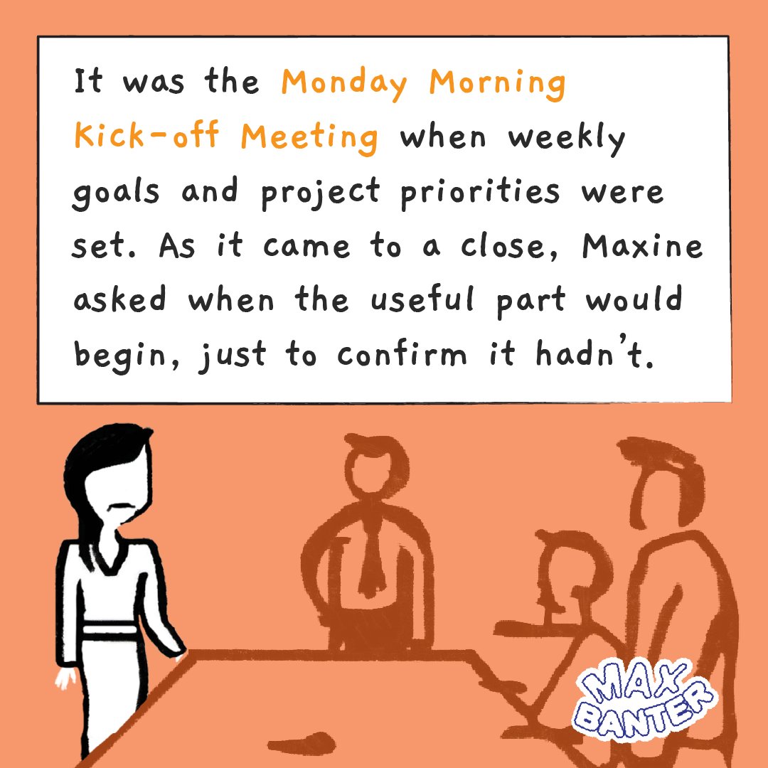 TheMaxBanter's tweet photo. Useful part pending.
#MondayMorningKickOffMeeting #Meetings #WorkTwitter https://t.co/AdLhRWE7jb