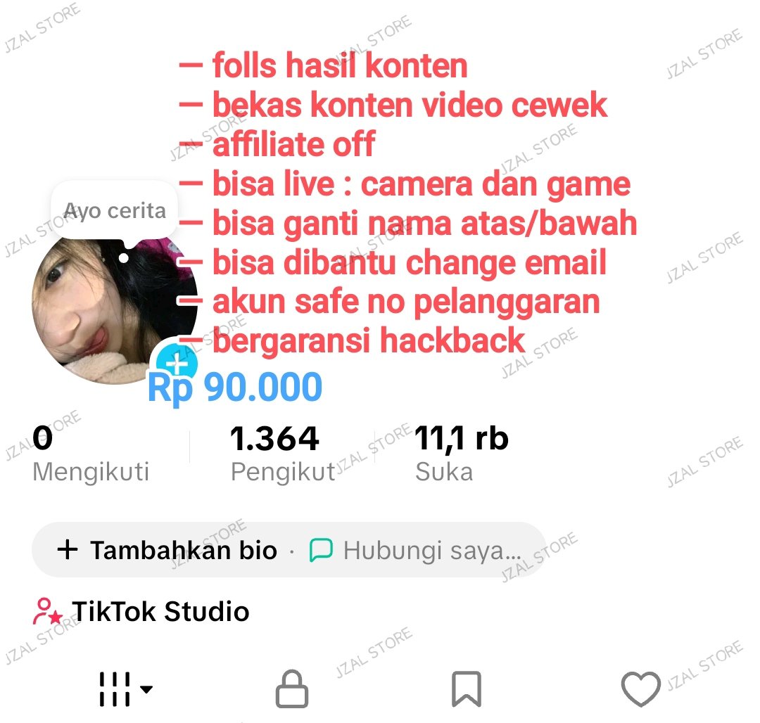 yourneedishere_'s tweet photo. wts acc tiktok fyp bekas konten cewe. bisa live 2 dan 3 fitur. akun safe no pelanggaran dan bergaransi. take ke dm atau wa ya https://t.co/YVhHM30v8h