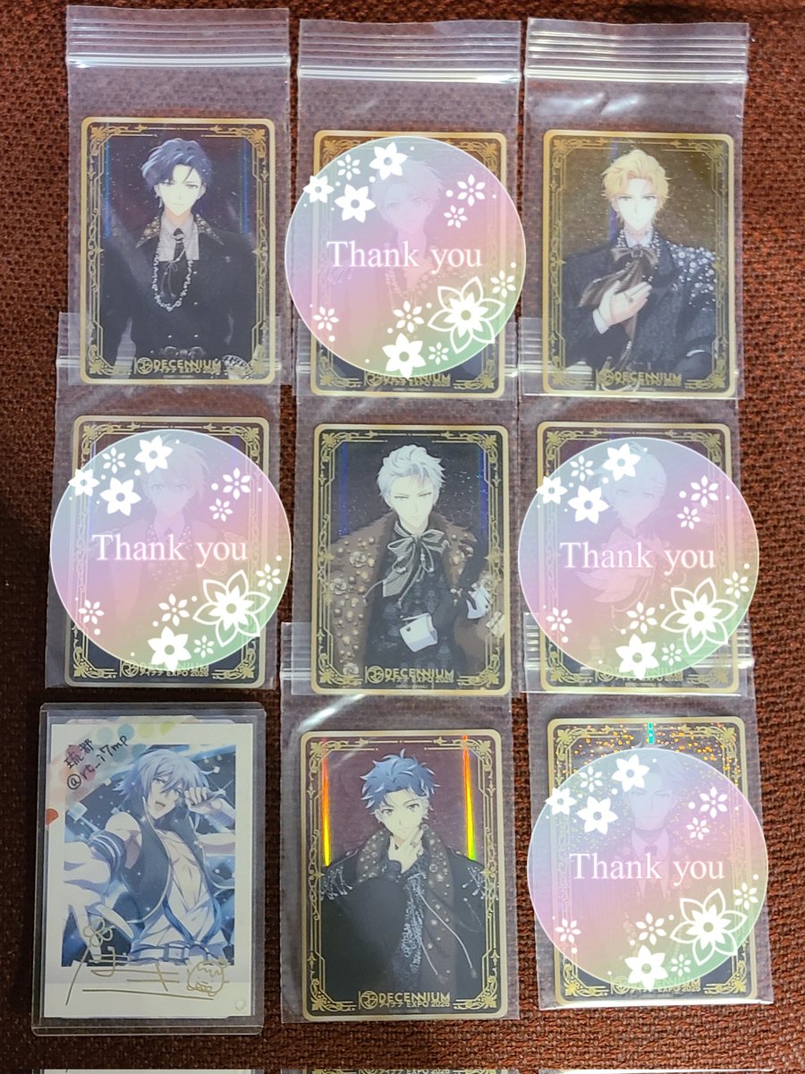 rt_i7mp's tweet photo. 【交換】アイドリッシュセブン アイナナ EXPO クリアカード クリカ

〔譲〕
一織 ナギ 楽 百

〔求〕
龍之介2 千 巳波

本日EXPOにて手渡し交換
まとめての交換希望
検索からでもお気軽にお声がけください。 https://t.co/VJVJWhtelm