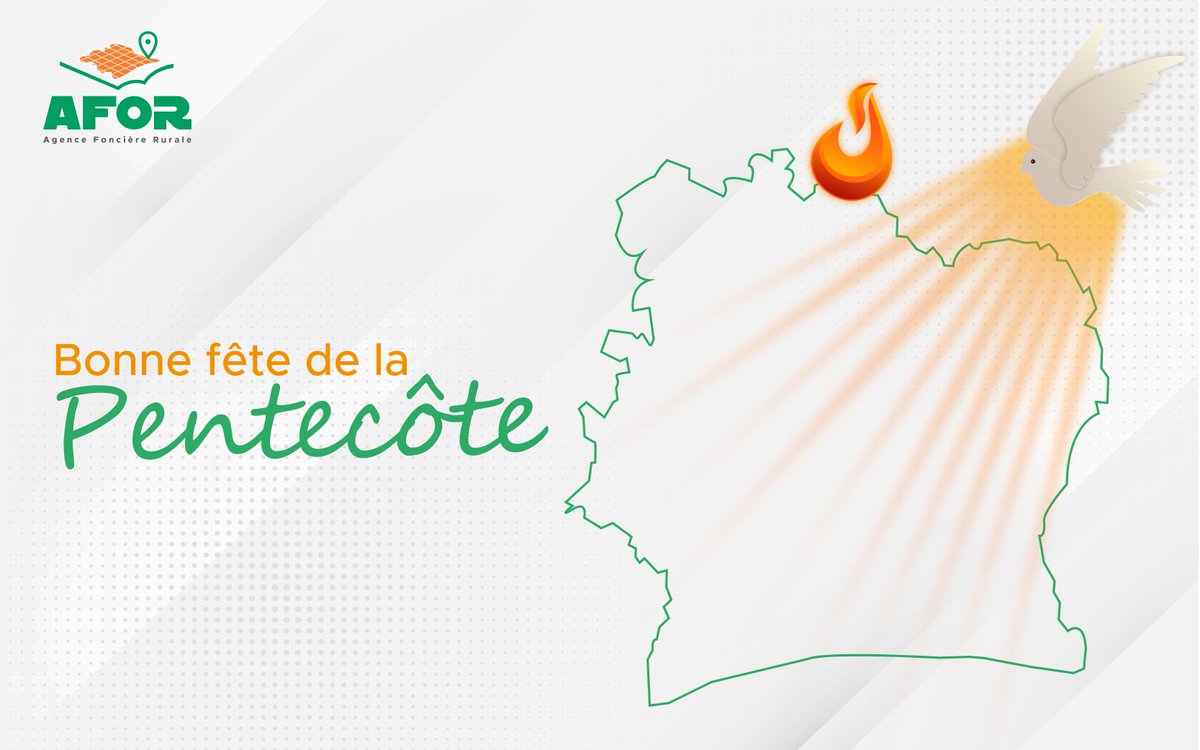 AgenceAFOR's tweet photo. Bonne fête de la Pentecôte. Que l’Esprit Saint inonde chacun de paix, de sagesse, de santé et de bénédictions abondantes.
#pentecote #Holly #hollyspirit #aforciv #AFOR https://t.co/Ox0KenusyZ