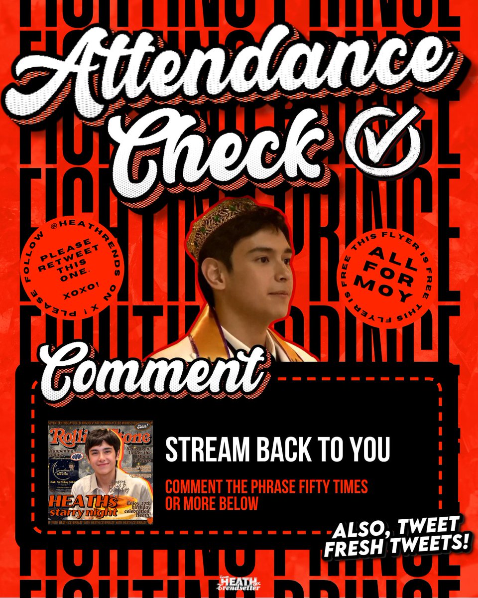 hmjtrends's tweet photo. [𝑽𝑰𝑩𝑬 𝑪𝑯𝑬𝑪𝑲 - 𝑺𝑶𝑳𝑶]

Mas napapalapit na nga ang goal natin na 1 million combined streams sa Back to You ni Heath! Keep streaming, Moyers!

HEATHs STARRY NIGHT
#HMJSeventeenthBdayCeleb https://t.co/8ls3CDJUv2